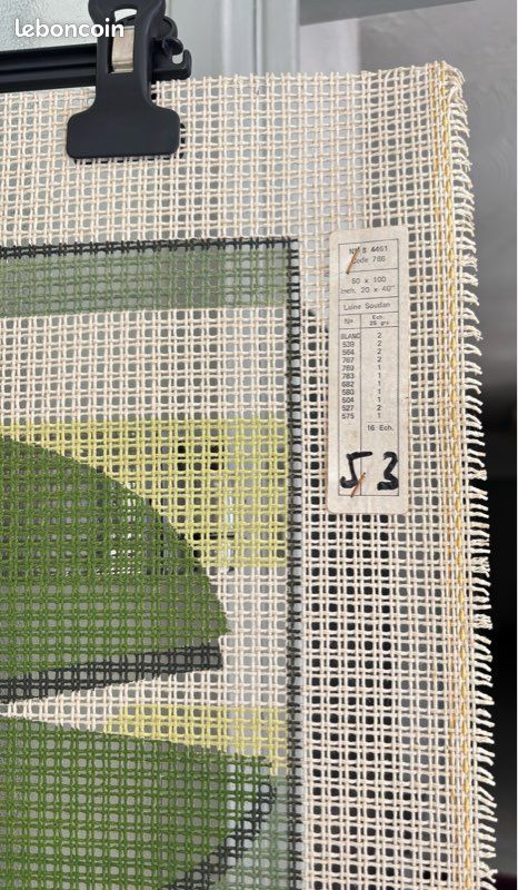Tableau à Motifs - Tapis à Crochet - Toile Vierge - Fée - DIY - Neuf