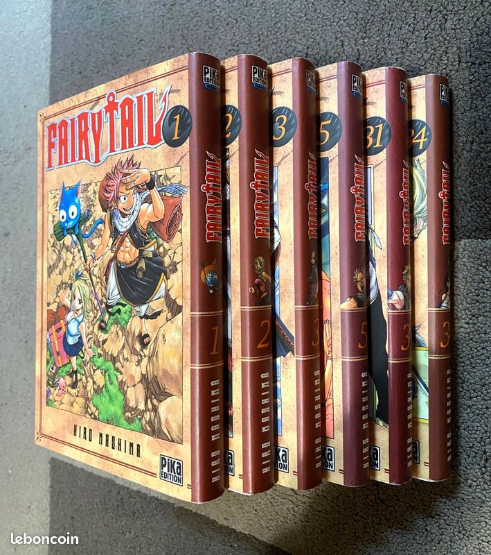 Lot de 6 x Fairy Tail Tome 1,2,3,5,31,34 Livre Manga Comme Neuf (image 2)