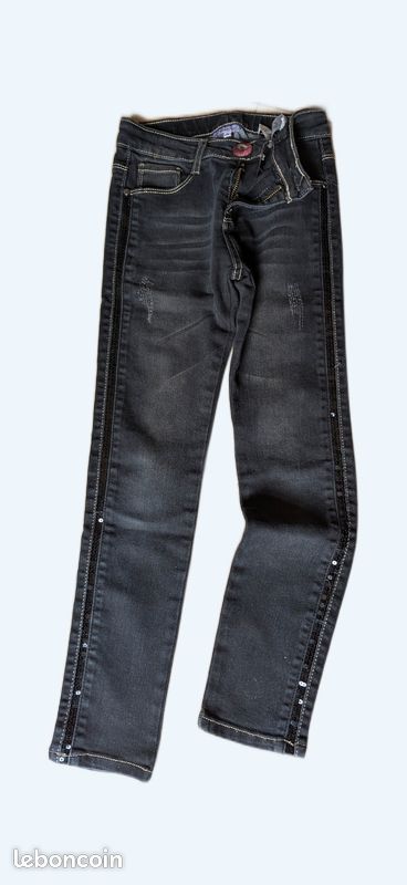 Pantalon Jean noir (image 1)