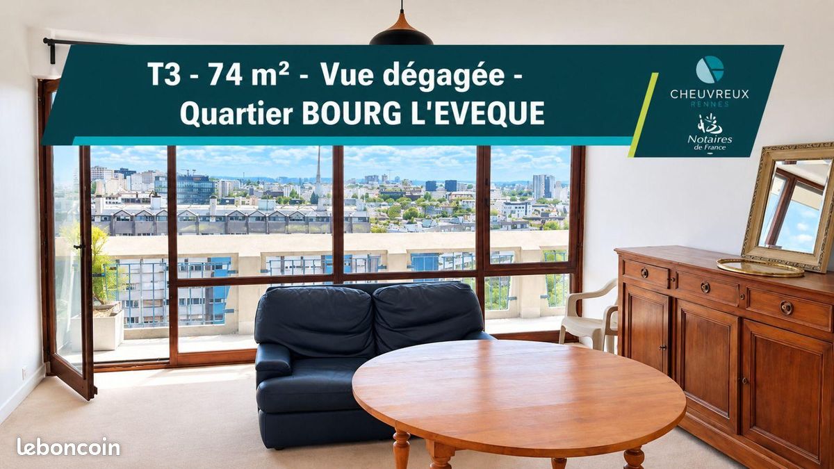 Appartement 3 pièces 77 m² · à Rennes · 77 m² · 214 840 €