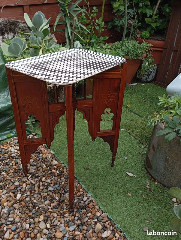 Table ou console en bois plateau movible (image 1)