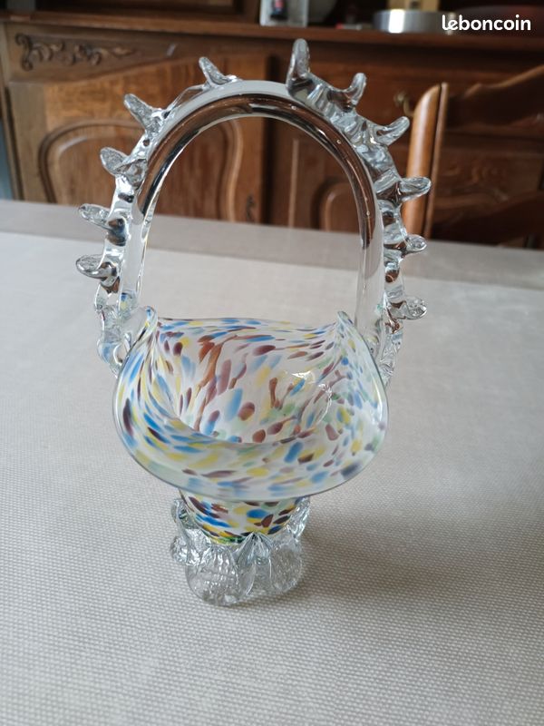 Panier en verre soufflé (image 1)