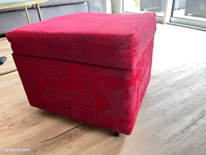 Poufs rectangulaire avec rangement (image 2)