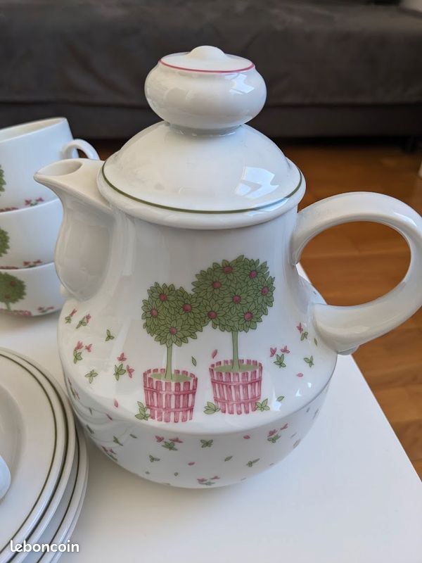Service café Villeroy & Boch GALLO – décor mandariniers – vintage années 90 (image 2)