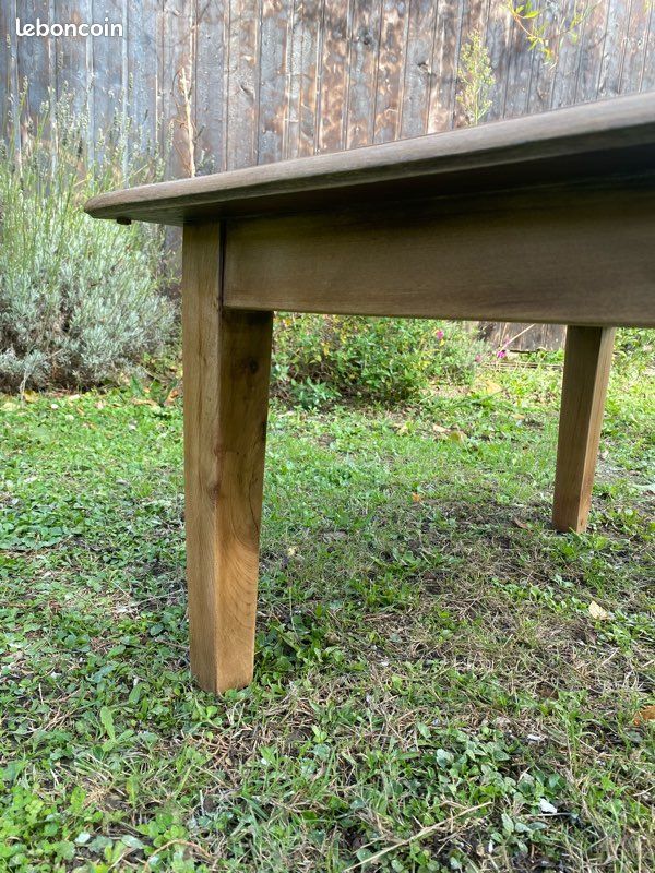 Table basse en orme massif rénovée (image 8)