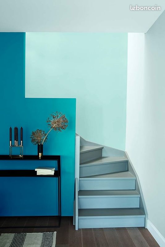 Peinture 3V3 COLORISSIM Multi-supports, couleur BLEU ACAPULCO MAT 2,5L (image 5)