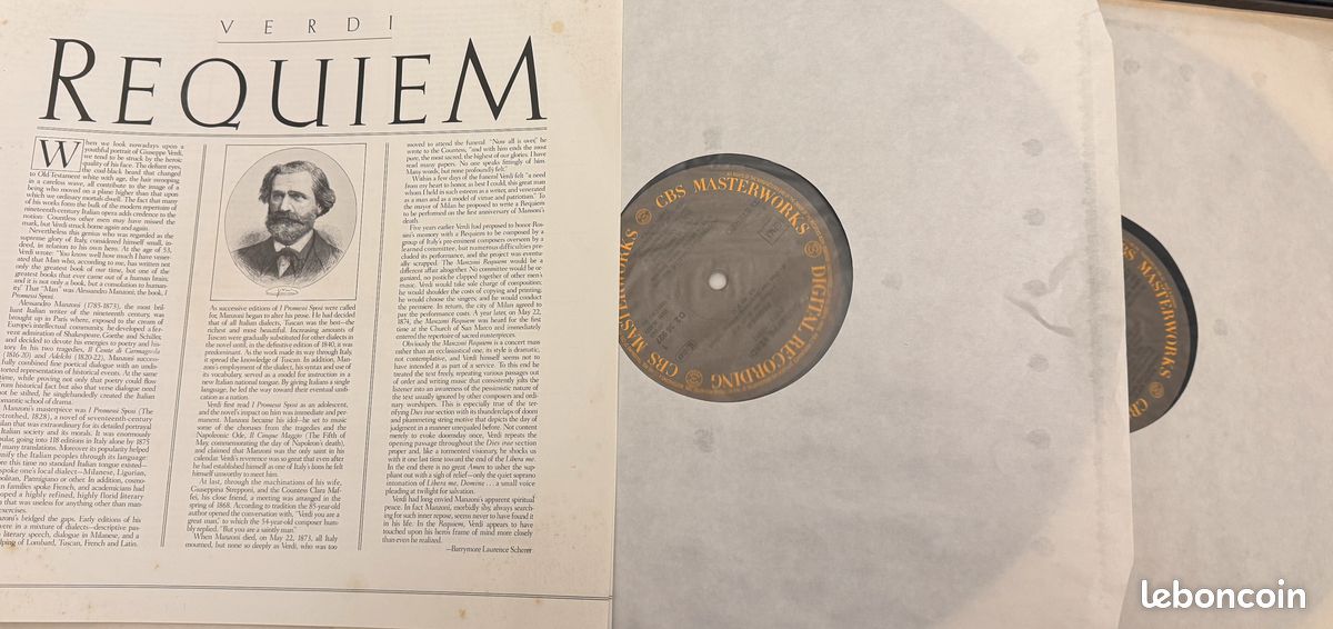 REQUIEM de VERDI Coffret 33 tours vinyle (image 3)