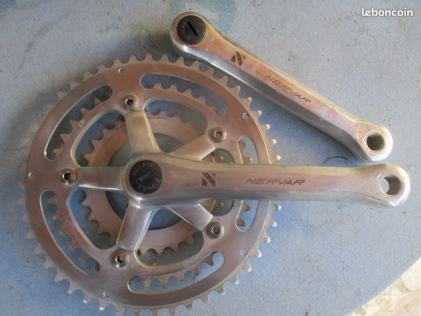 Pédalier Nervar Vélo Ancien - Pédalier Cyclotourisme Vintage - Vélo Rétro Course