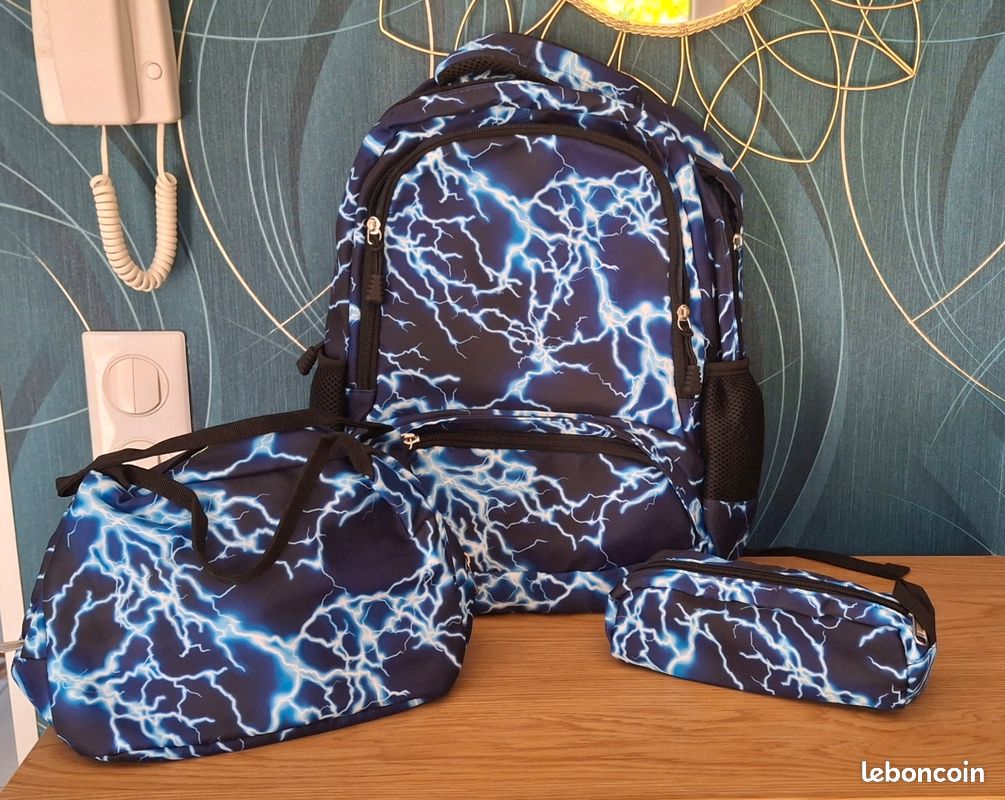 Ensemble cartable sac à dos trousse Papeterie Fournitures