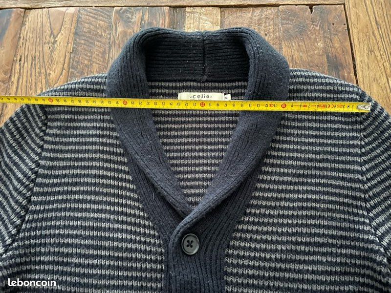 Pull gilet laine Celio homme (image 6)