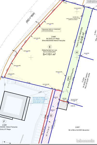 Terrain constructible · à Châtillon-la-Palud · 150 000 €