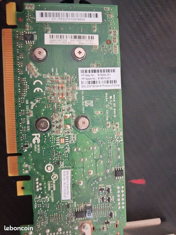 Lot de 4 cartes graphiques NVIDIA Quadro K420 2 Go (image 2)