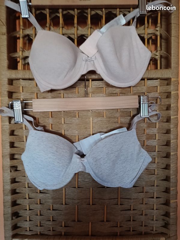 Lot De 2 Soutiens-Gorge Sans Complexe SG 85 B - Bustier Dentelle Blanche, Taille M
