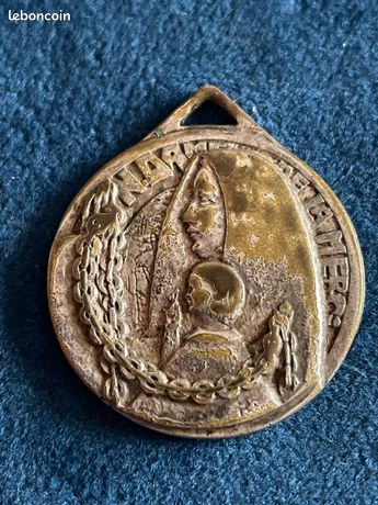 Médaille Ancienne AVIRON - Bronze - Londres - 38,8mm - 25g - Rare - Collection Sportive BB14