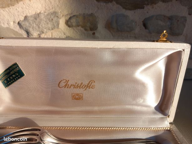 CHRISTOFLE Coffret cuillères à moka métal argenté modèle