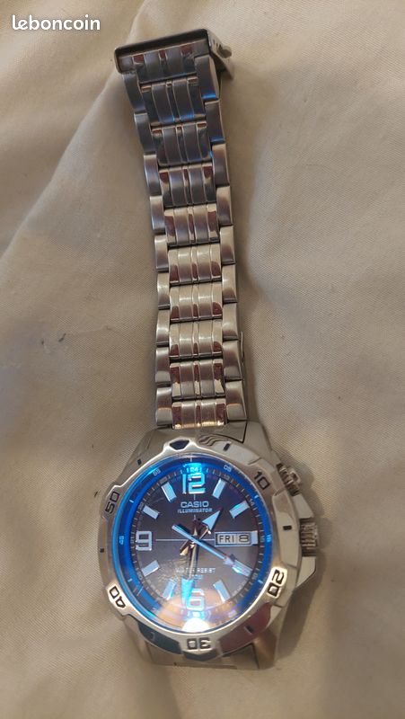 Montre casio illumination water resist 100m mtd 1082 (image 3)