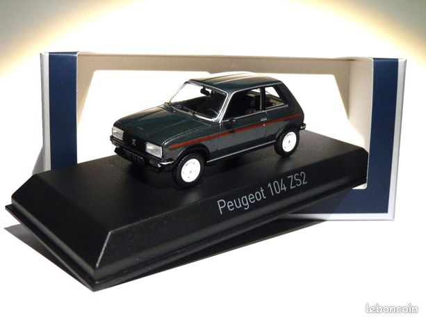 Miniature Peugeot 104 ZS2 1979 Gris Vulcain - Norev 1/43 - Neuve En Boîte D'origine