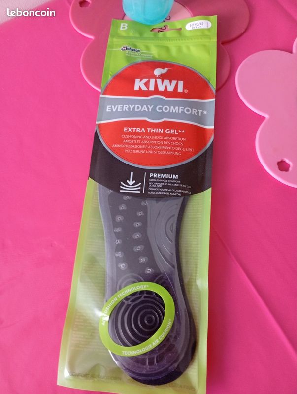Semelles Gel Kiwi Pour Femmes – Confort Et Soutien – Taille 36/41 EU – Multicolore