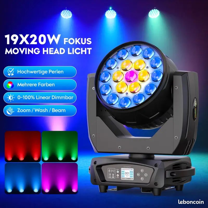 Jeux de lumières X2 lyres 380W (image 1)