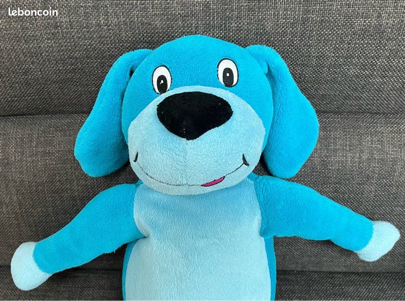 Peluche Chien 🐶 Bleu CE (image 1)