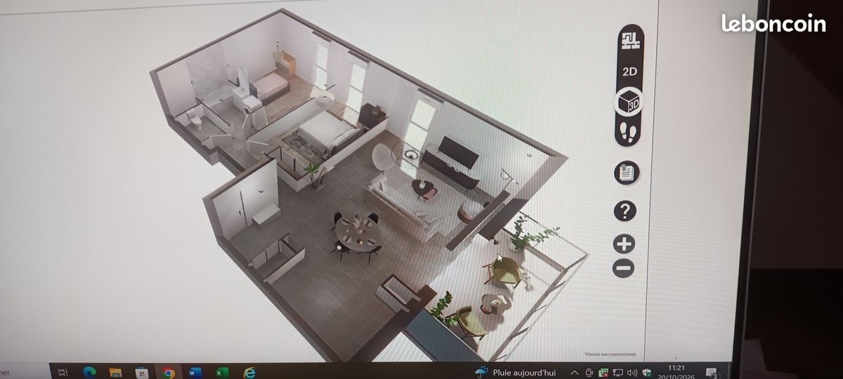 Appartement 3 pièces 74 m² · à Myans · 74 m² · 1 000 €/mois