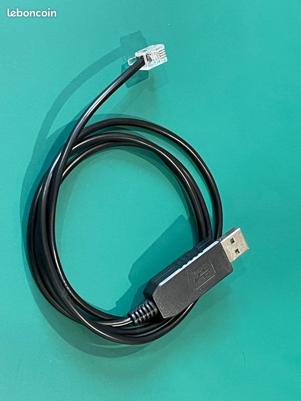 Câble USB RS232 vers RJ9 1m (image 1)