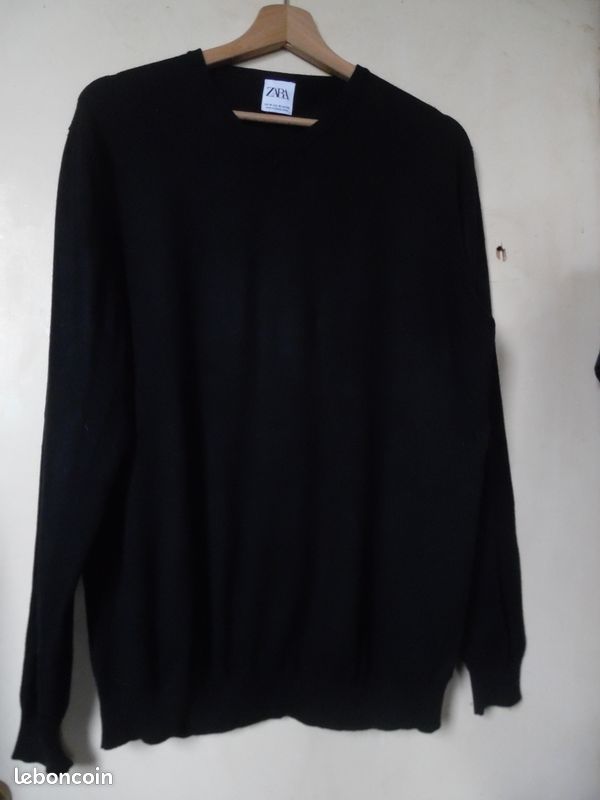 Sweater Crew Neck Pull Noir Homme Zara Pull Homme Noir Zara