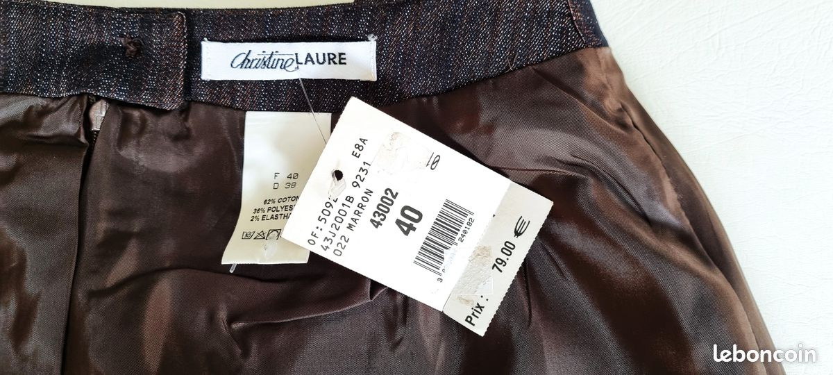 Norton McNaughton Petites Jupe Sz 12 Laine Mélange Midi Crayon Noir Pied-de-poule - France