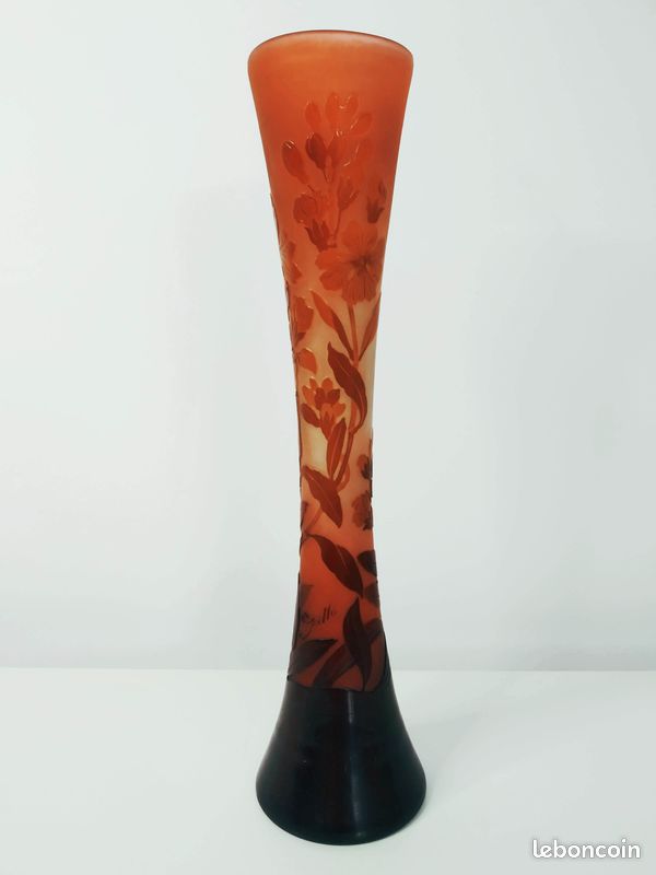 Vase Gallé - Lys des Incas - 29,5 cm (image 1)