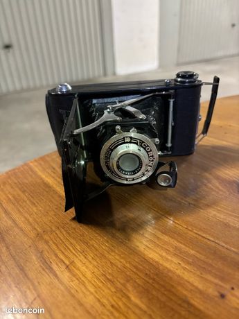 ANCIEN APPAREIL PHOTO Box coronet éclair Lux avec sacoche d'origine à