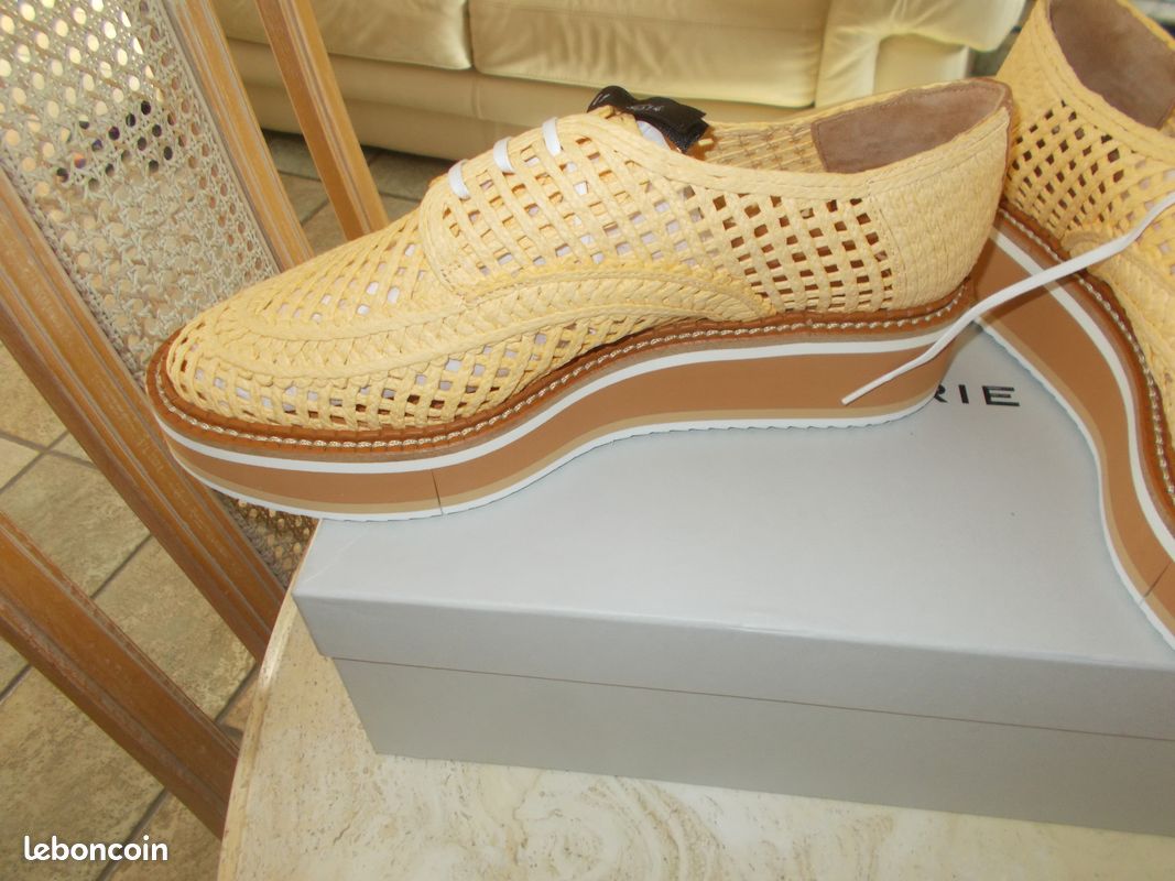 Chaussures Robert Clergerie Vernies Marron 40 1/2 B - Décontractées En Cuir - Très Bon état Occasion