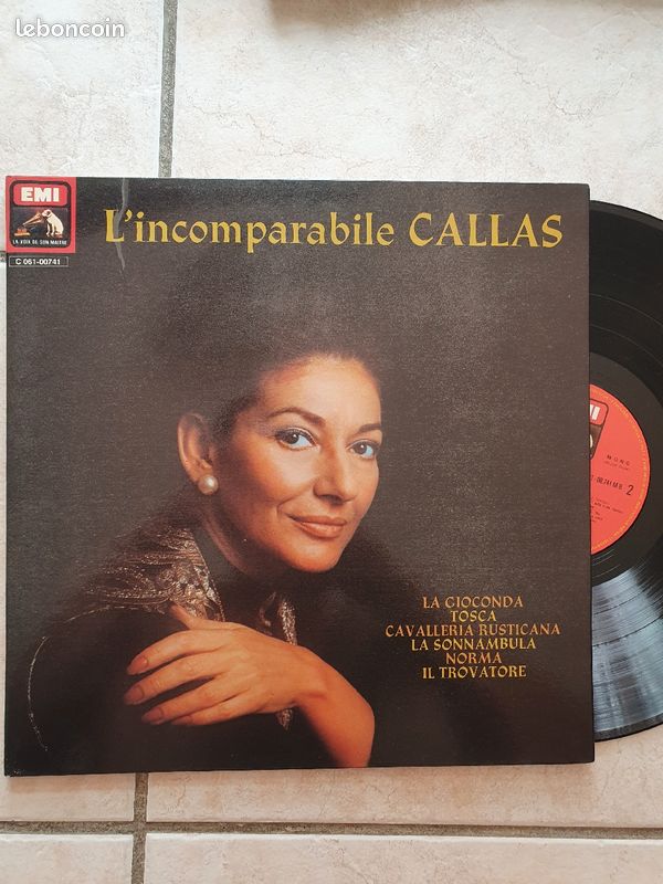 Vinyle 33t l'incomparabile Callas (image 1)