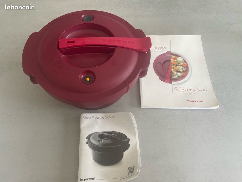 Cocotte Micro Minute Tupperware - Autocuiseur Micro-ondes Avec Livre, Notice Et Sac
