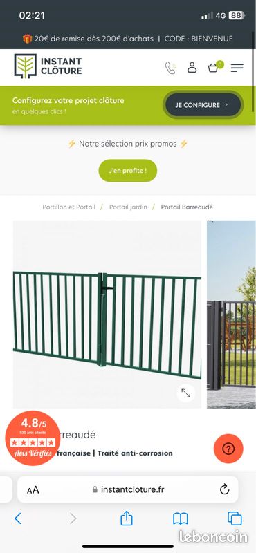 Portail 6m par 1m (image 1)