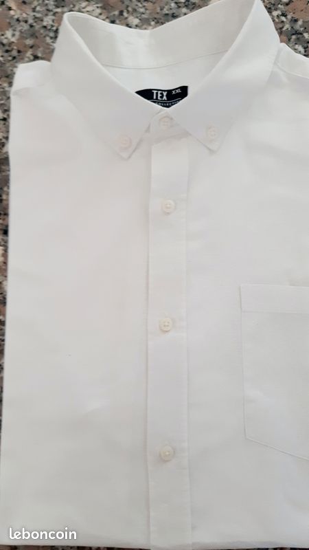 Chemise Huk Kona Manches Courtes Homme – Imprimé Blanc, XXL, Respirante, Pêche