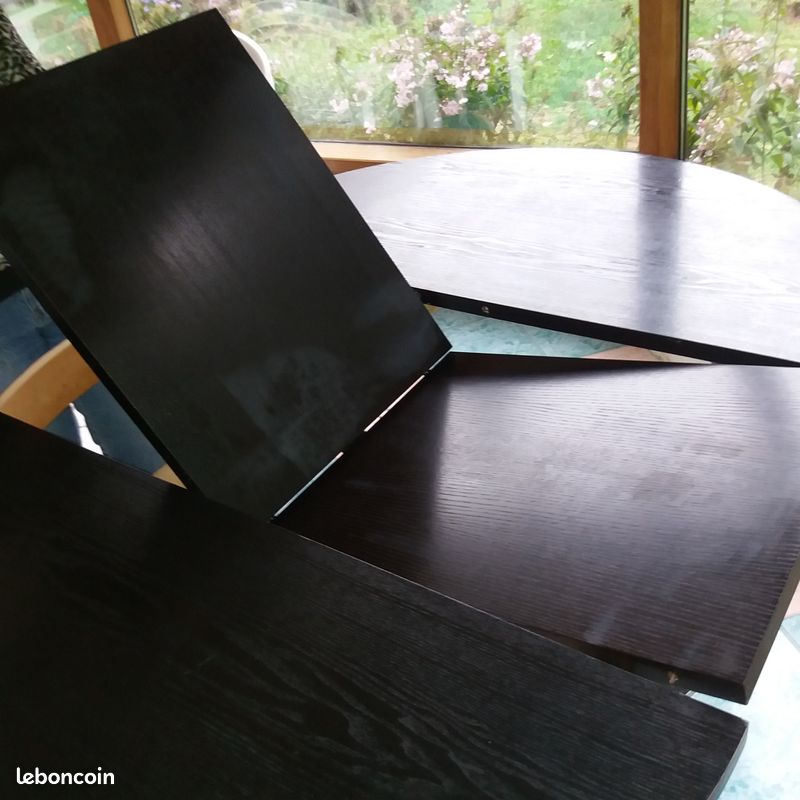 Table transformable extensible noire (image 2)