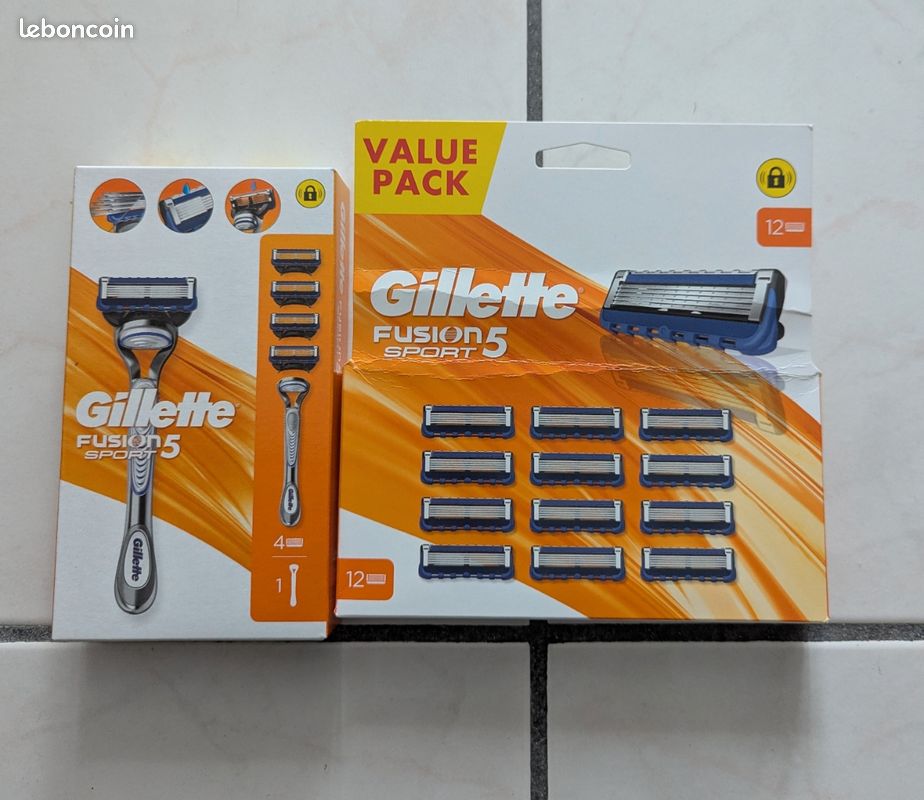 Pack De 20 Lames De Rasoir Gillette Fusion 5 - Recharge Originale, 5 Lames, Pour Visage