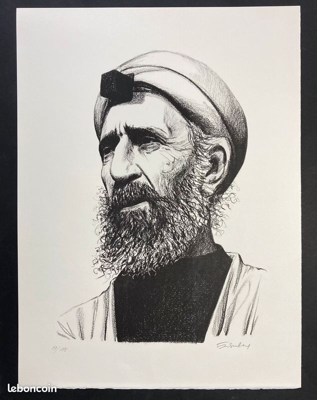 Henri EISENBERG "Tefillim" Lithographie signée & numérotée (image 1)