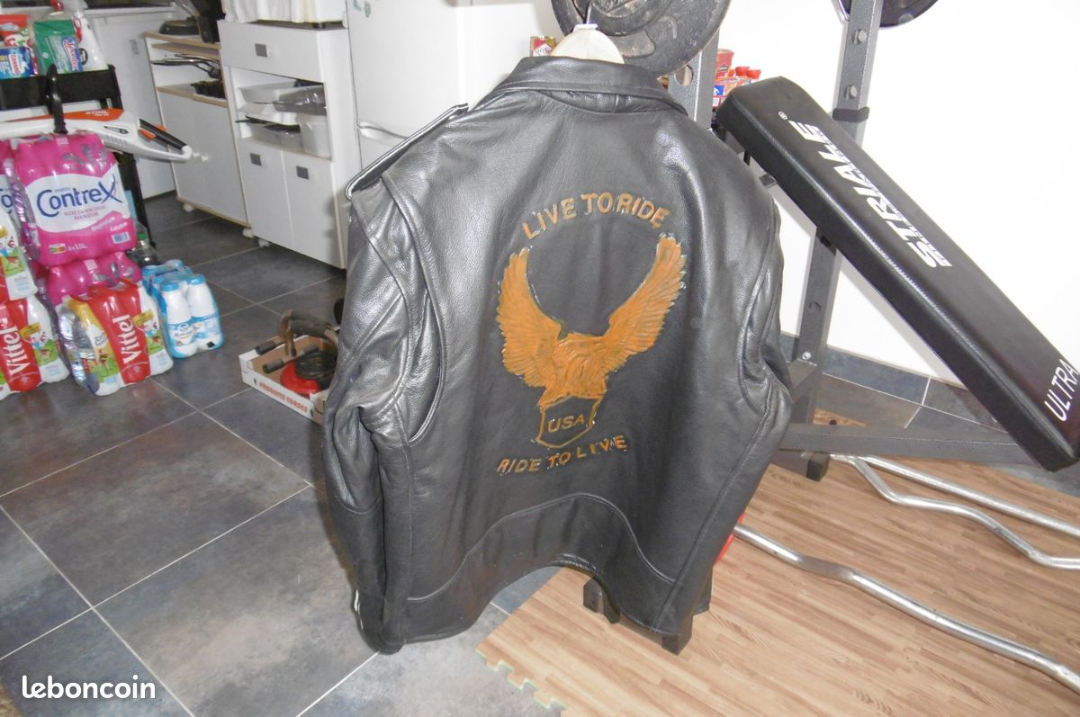 Blouson cuir moto (image 2)