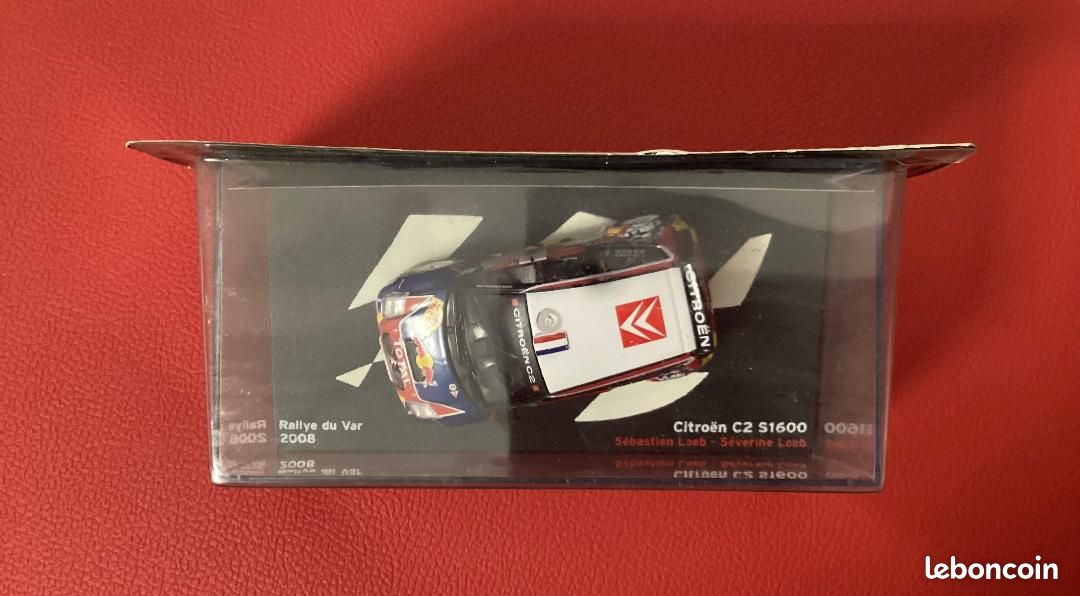 Miniature Norev 1/43 - Citroën C2 Super 1600 - Rallye Du Var 2008 - S.Loeb - Réf.155255