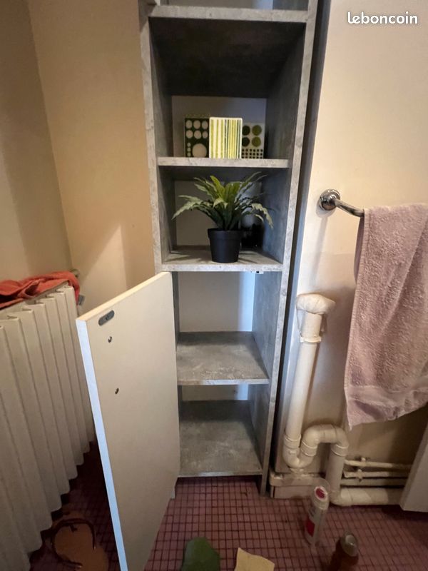 Lot de 3 armoires grises salle de bain (image 5)