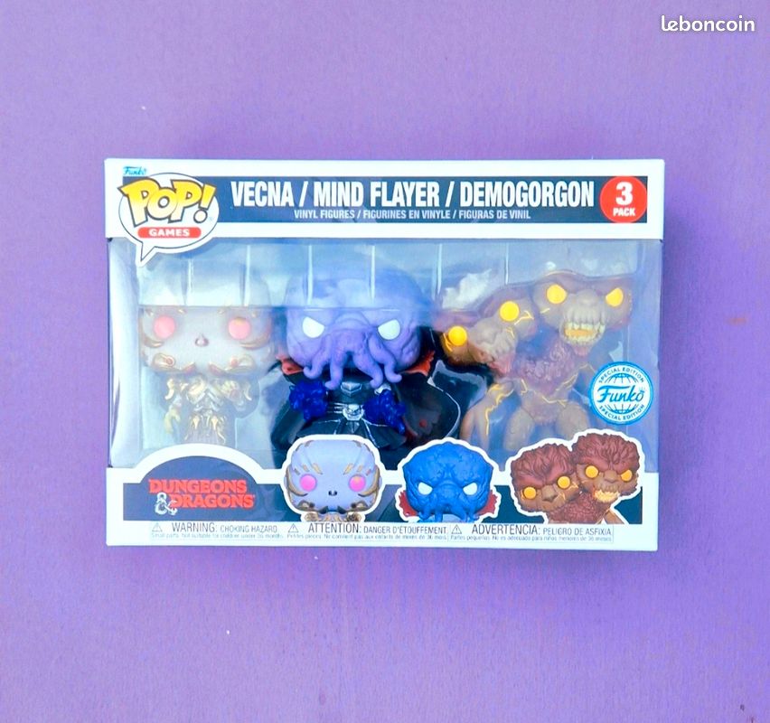 Funko Pop! Dungeons & Dragons Vecna Mind Flayer Demogorgon 3 Exclusivo - Moça do Pop - Funko Pop
