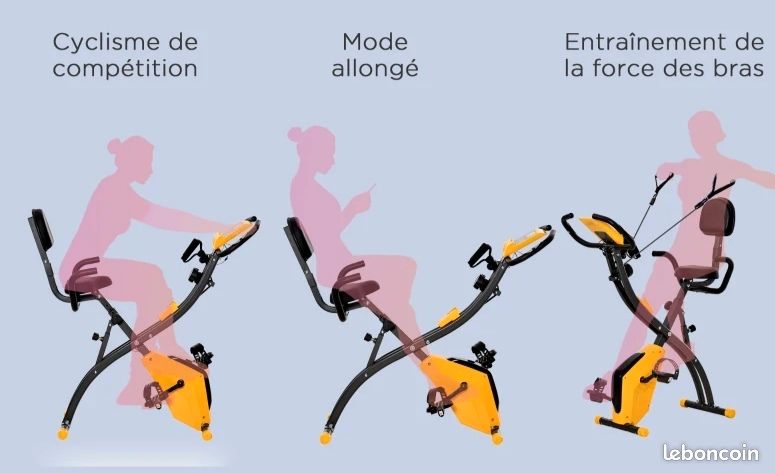 Vélo d'appartement pliable, vélo d'exercice, home traîner pour