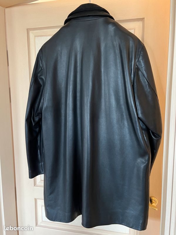 Veste En Cuir Brice – Taille L/XL, Noir, Neuf Sans étiquettes