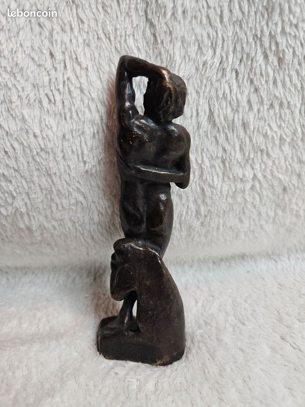 Petite statue en bronze l'esclave mourant - Décoration
