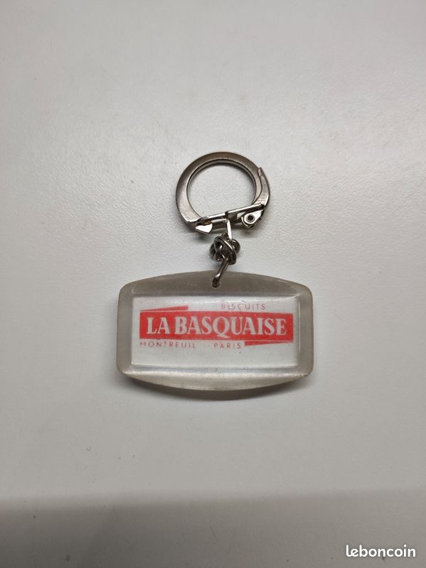 Porte-clés Vintage Années 60/70 – Métal Et Plastique Orange – Fabrication Française – K076