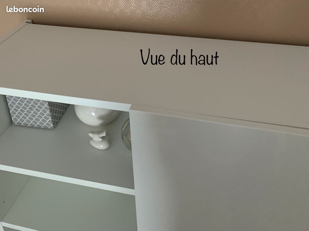 Meuble blanc laqué mural cuisine IKEA (image 7)