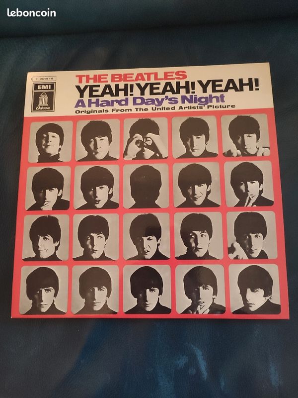 Vinyle Beatles Yeah Yeah Yeah Hard Day's Night (image 1)