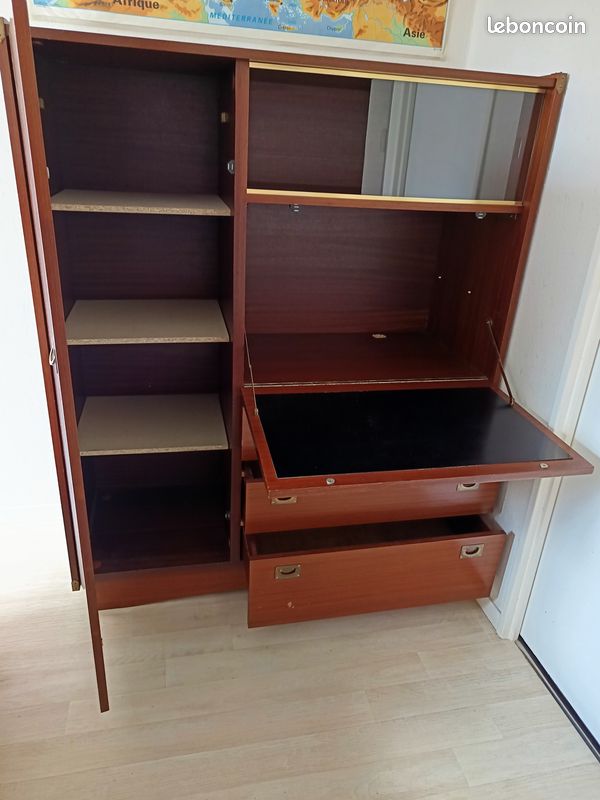 Armoire secrétaire années 50 (image 3)