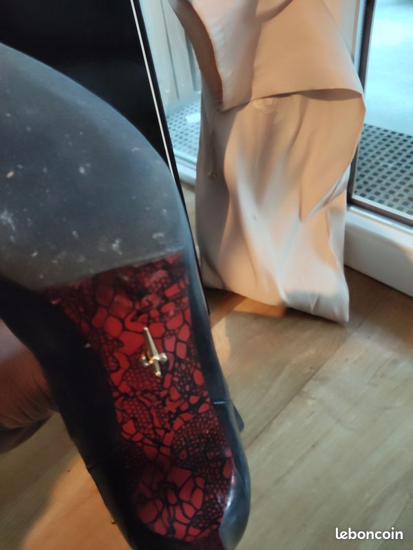 Bottes en cuire noires cesare paciotti (image 4)